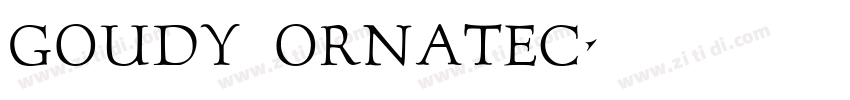 Goudy OrnateC字体转换